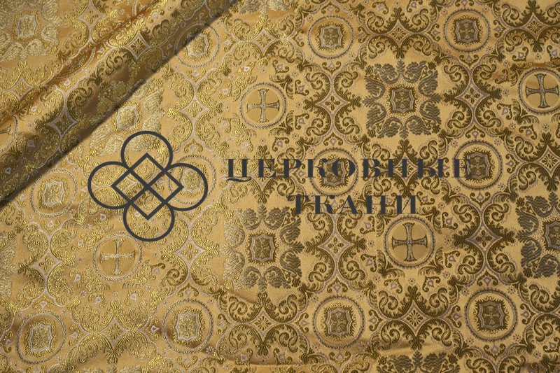 church-brocade-yellow-gold-ornament