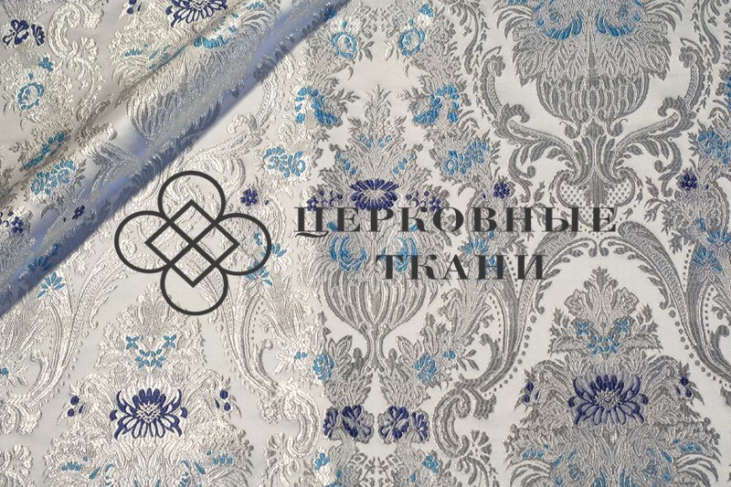 silk-brocade-white-silver-blue-flowers
