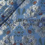 Brocade-with-flowers-blue-silver