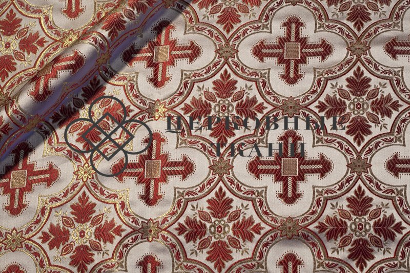 Church-fabric-white-red-gold