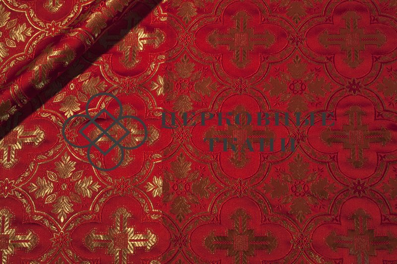 Church-fabric-red-gold